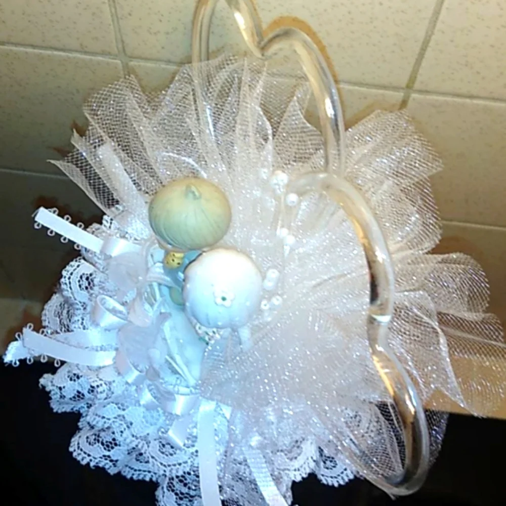 Precious Moments bride groom wedding cake topper boda pastel HTF